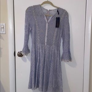 Baby blue eyelet dress